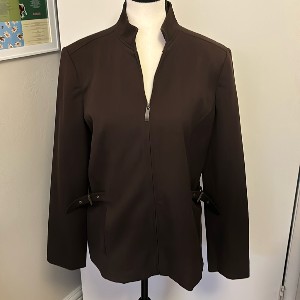 Brown Structured Jacket